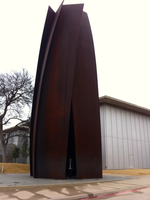 Bonus picture of me in front of a Richard Serra sculpture